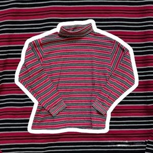 Vintage, black, red and white turtleneck, Arizona jean company shirt